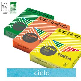 FabrianoColore A4 80GR 500FG COL.FORTI CIELO