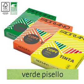 Carta Fabriano Colore A4 80GR 500FG COL.FORTI VERDE PISELLO
