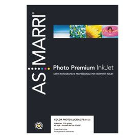 Carta fotografica inkjet A4 270gr 40Fg COLOR PHOTO LUCIDA 8432 ASMarri
