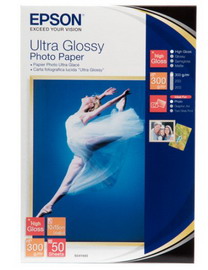 CARTA FOTOGRAFICA LUCIDA ULTRA FORMATO 50fg 10X15CM (4X6'' 300gr EPSON