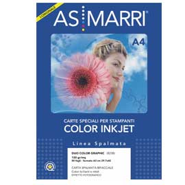 Carta patinata bifacciale inkjet A3 120gr 50Fg DUO COLOR GRAPHIC 8238 ASMarri