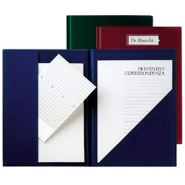 CARTELLA CON TASCHE COMPLA 71 BLU IN COLPAN 23X33CM