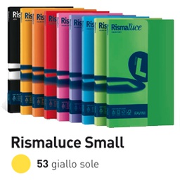 [50574] Carta RISMALUCE SMALL A4 200gr 50fg giallo sole 53 FAVINI