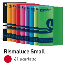 [50577] Carta RISMALUCE SMALL A4 200gr 50fg scarlatto 61 FAVINI