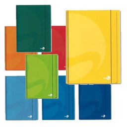 [71168] CARTELLA 3 LEMBI C/ELASTICO 25,5x35cm COLOR colori assortiti BM