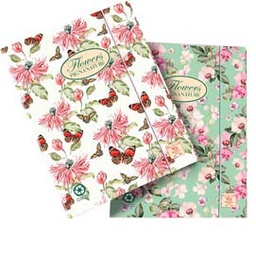 [56705] Cartella con elastico 26x34,5x0cm Pigna Nature Flowers