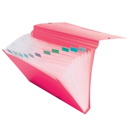 [89354] Cartella espandibile Colorosa in PP 12 scomparti col.ass A4