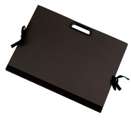 [56900] CARTELLA PORTADISEGNI C/MANIGLIA 35X50CM NERO BREFIOCART