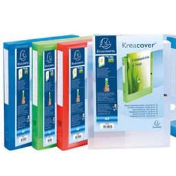 [64491] CARTELLE ARCHIVIO PERSONALIZ. IN PP 24x32X4CM COLORI ASS. KREACOVER