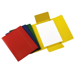 [51438] CARTELLINA C/ELASTICO 25X34CM ROSSO PRESSPAN 32P