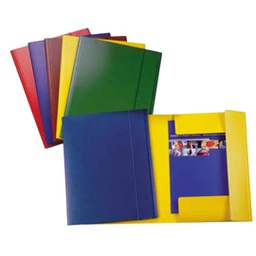 [48367] CARTELLINA C/ELASTICO C42 ROSSO 25X35CM PRESSPAN