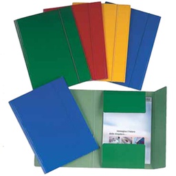 [48361] CARTELLINA C/ELASTICO C46 BLU 25X35CM