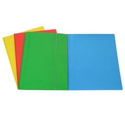 [37543] CARTELLINA C/ELASTICO CARTONE PLASTIFICATO 35X50CM AZZURRO 35EL