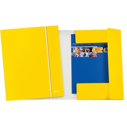 [89320] Cartellina c/elastico WOW giallo 25X35cm