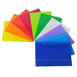 [37532] CARTELLINA CON ELASTICO 32PL 25X34CM AZZURRO