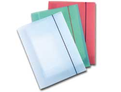 [36558] CARTELLINA CON ELASTICO EKO U110 TRASPARENTE VERDE LEONARDI