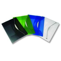 [49452] CARTELLINA CON ELASTICO IN PPL TRASP. GRIGIO FELLOWES