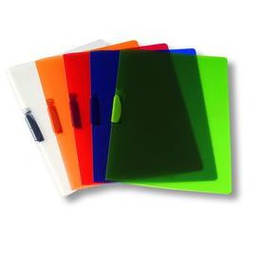 [37550] CARTELLINA CON MOLLA CLIPPER ROSSO TRASP. ART.F007 LEONARDI