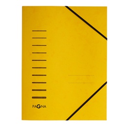 [86941] Cartellina giallo con elastico in cartoncino A4 PAGNA