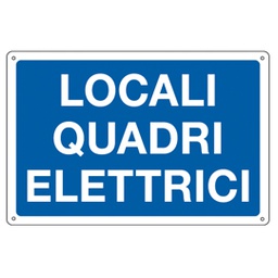[79828] CARTELLO ALLUMINIO 30x20cm 'Locale quadri elettrici'