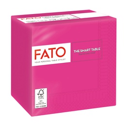 [96616] 100 tovaglioli carta 24x24cm 2 Veli Fucsia Fato