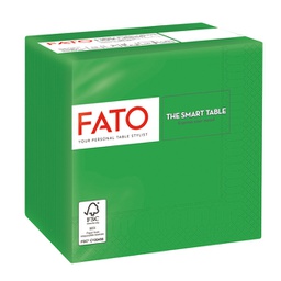 [96617] 100 tovaglioli carta 24x24cm 2 Veli Verde Smeraldo Fato