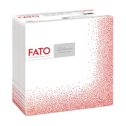 [96623] 50 tovaglioli 40x40cm Linea tablewear decorati Puntini rosso Fato