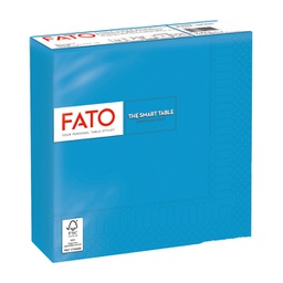 [96622] 50 tovaglioli carta 33x33cm 2 Veli Turchese Fato