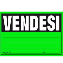[69997] CARTELLO VENDESI 24x33cm colori ass giallo-verde-arancio-fuxia E9202 EDIPRO