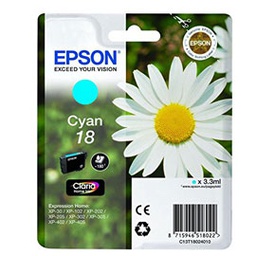 [EPST18024012] CARTUCCIA CIANO EPSON CLARIA HOMESERIE 18/MARGHERITA IN CONF. BLISTER RS
