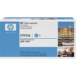 [HPC9731A] CARTUCCIA DI STAMPA SMART PER STAMPANTI HP COLOR LASERJET 5500 CIANO 12000PG.