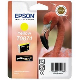 [EPST08744010] CARTUCCIA INCHIOSTRO A PIGMENTI GIALLO EPSON ULTRACHROME HI-GLOSS2 BLISTER RS