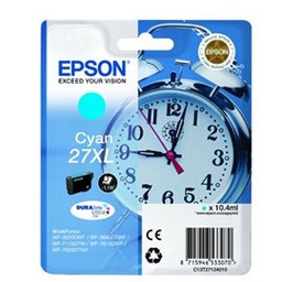 [EPST27024012] CARTUCCIA INCHIOSTRO CIANO DURABRITE ULTRA, SERIE 27/SVEGLIA
