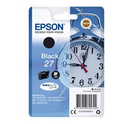 [EPST27014012] CARTUCCIA INCHIOSTRO NERO DURABRITE ULTRA, SERIE 27/SVEGLIA