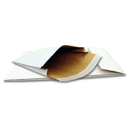 [97507] 100 Sacchetti bianchi a tre strati con soffietto Soft Pack B5 17,6x25x5cm