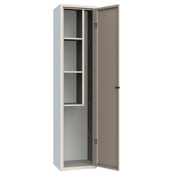 [97456] Armadio multiuso monoblocco grigio chiaro 420x330x1800mm con portascope Armet