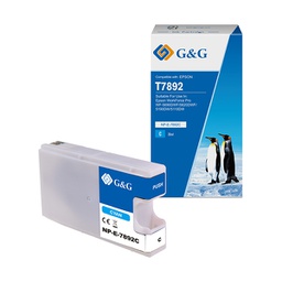 [GGNINKE7892] Cartuccia ink compatibile GG Ciano per Epson workforce pro wf-5690dwf/ wf-5620d