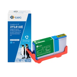 [GGNINKE912XLC] Cartuccia ink compatibile GG Ciano per HP OfficeJet 8012/8014/8015/8017