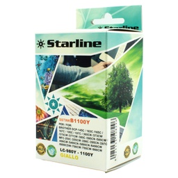 [SSTINKB1100Y] CARTUCCIA INK GIALLO PER PRINT C/BROTHER LC980C LC1100C