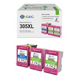 [GGNINK305CXL] Cartuccia ink rigenerata Colore GG per HP DeskJet 2710/2120/2721/2722/2723/2724