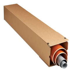 [97846] 10 Scatole a tubo Square Box 10,5x10,5x86cm chiusura strip