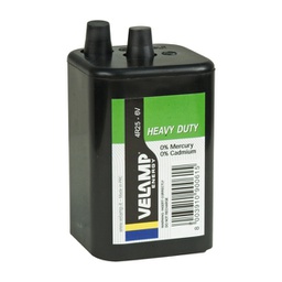 [97875] Batteria zinco carbone 6V per lampeggianti stradali Velamp
