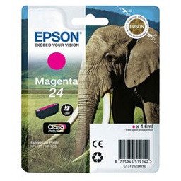 [EPST24234012] CARTUCCIA MAGENTA CLARIA PHOTO HD SERIE 24 ELEFANTE