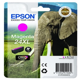 [EPST24334012] CARTUCCIA MAGENTA CLARIA PHOTO HD SERIE 24XL ELEFANTE BLISTER