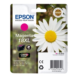 [EPST18134012] CARTUCCIA MAGENTA EPSON CLARIA HOME SERIE 18XL/MARGHERITA IN CONFEZIONE BLISTER