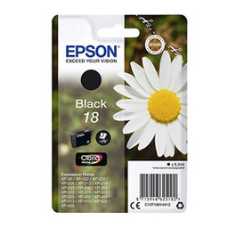 [EPST18014012] CARTUCCIA NERO (A PIGMENTI)EPSON CLARIA HOME SERIE 18/MARGHERITA IN CONF. BLIST