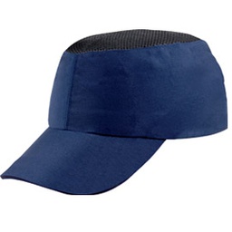 [76210] CASCHETTO ANTI-URTO BLU tipo baseball COLTAN