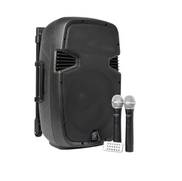 [93985] Cassa altoparlante portatile con 2 microfoni e ricevitore bluethooth Melchioni