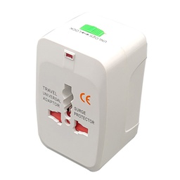 [98111] Adattatore da viaggio universale con 2 prese USB MKC