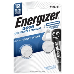[98136] Blister 2 pile CR2016 Ultimate Lithium - Energizer Specialistiche